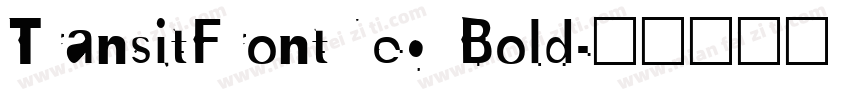 TransitFrontNeg Bold字体转换